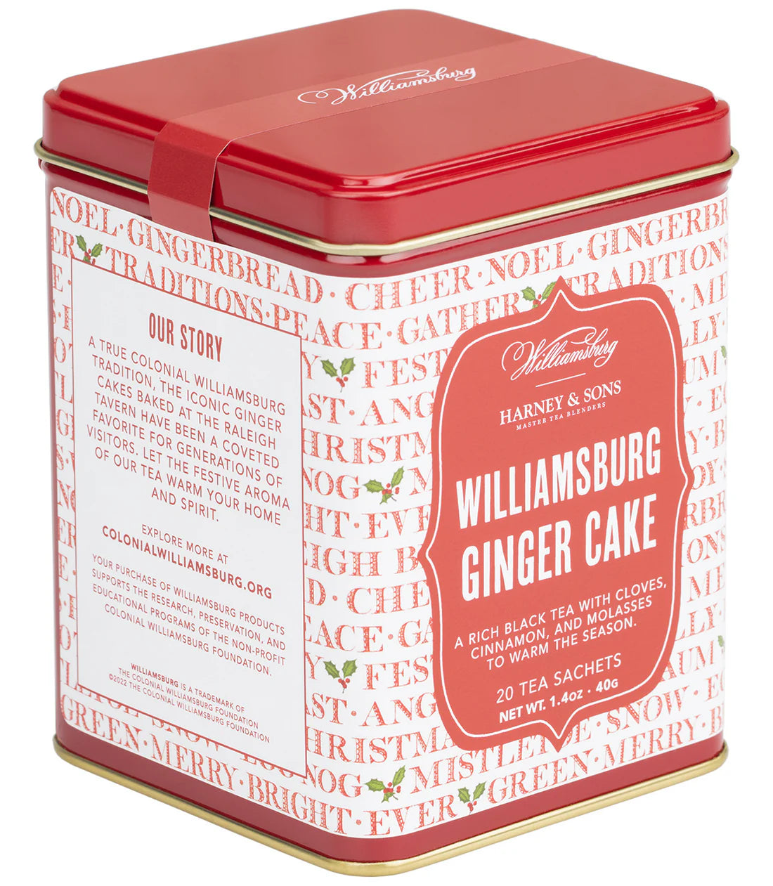 Williamsburg Ginger Cake, Tin of 20 Sachets image 0