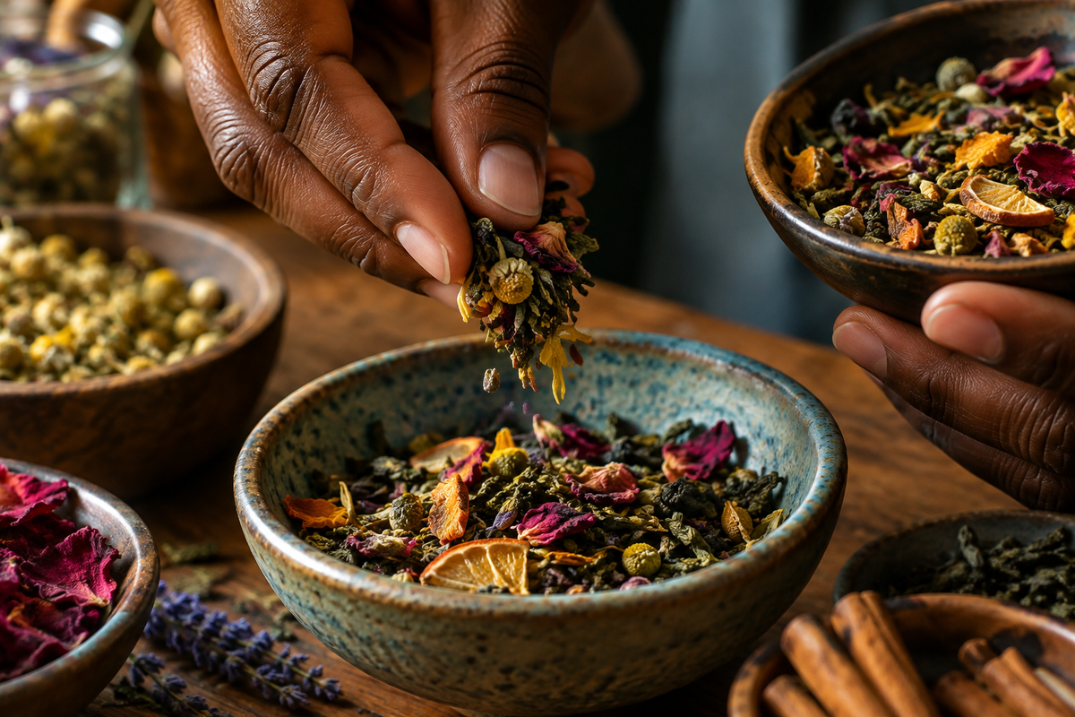Bodega Bean Co. — Close-Up Hands Preparing Tea