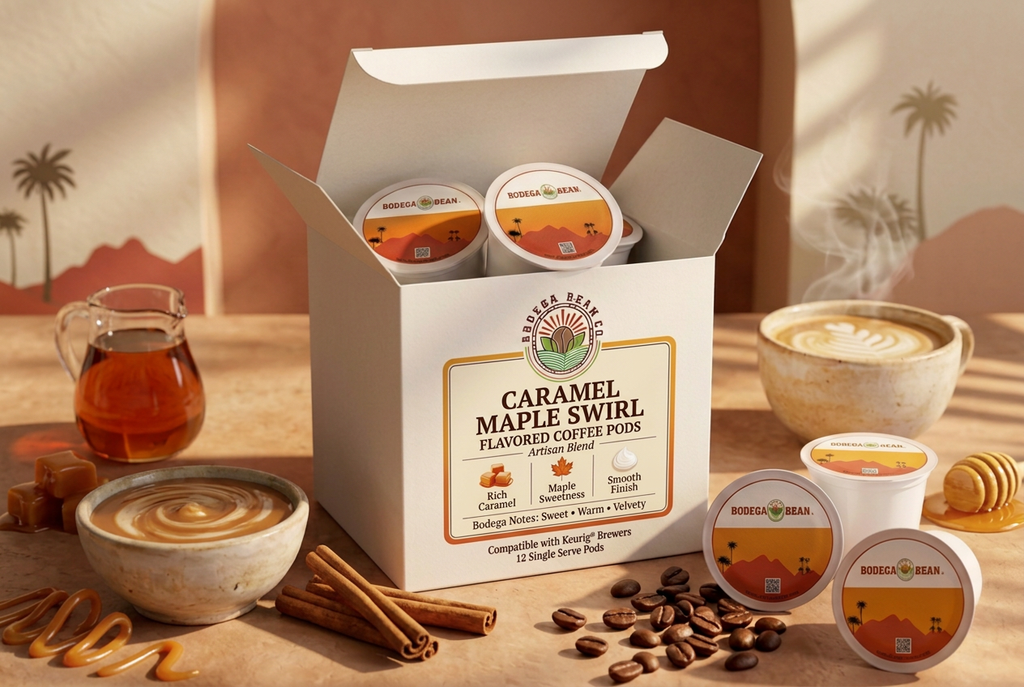 Caramel and Maple Swirl Classic Pods – Luxury Hero Image