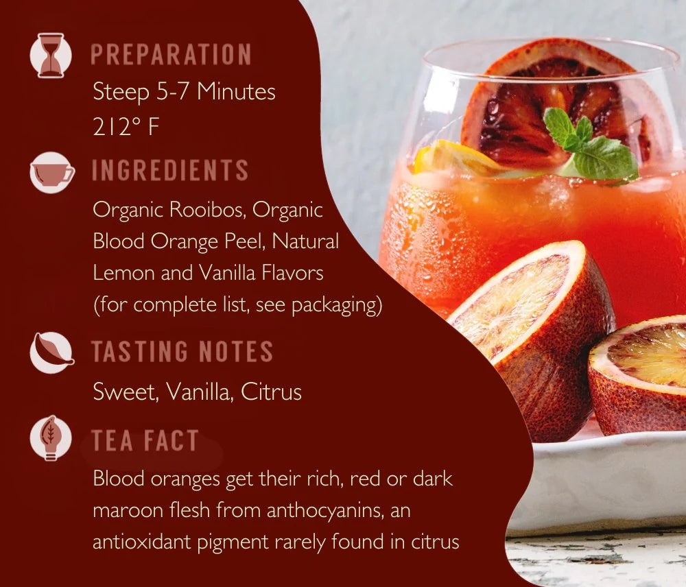 Blood Orange Vanilla Rooibos - Loose Leaf Tea image 3