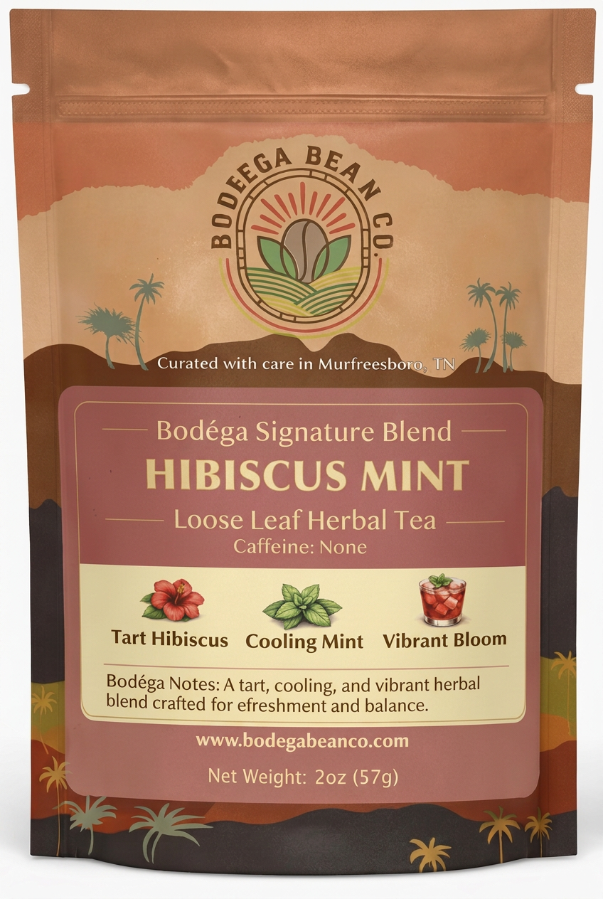 Hibiscus Mint 2oz Pouch – Genmaicha Template