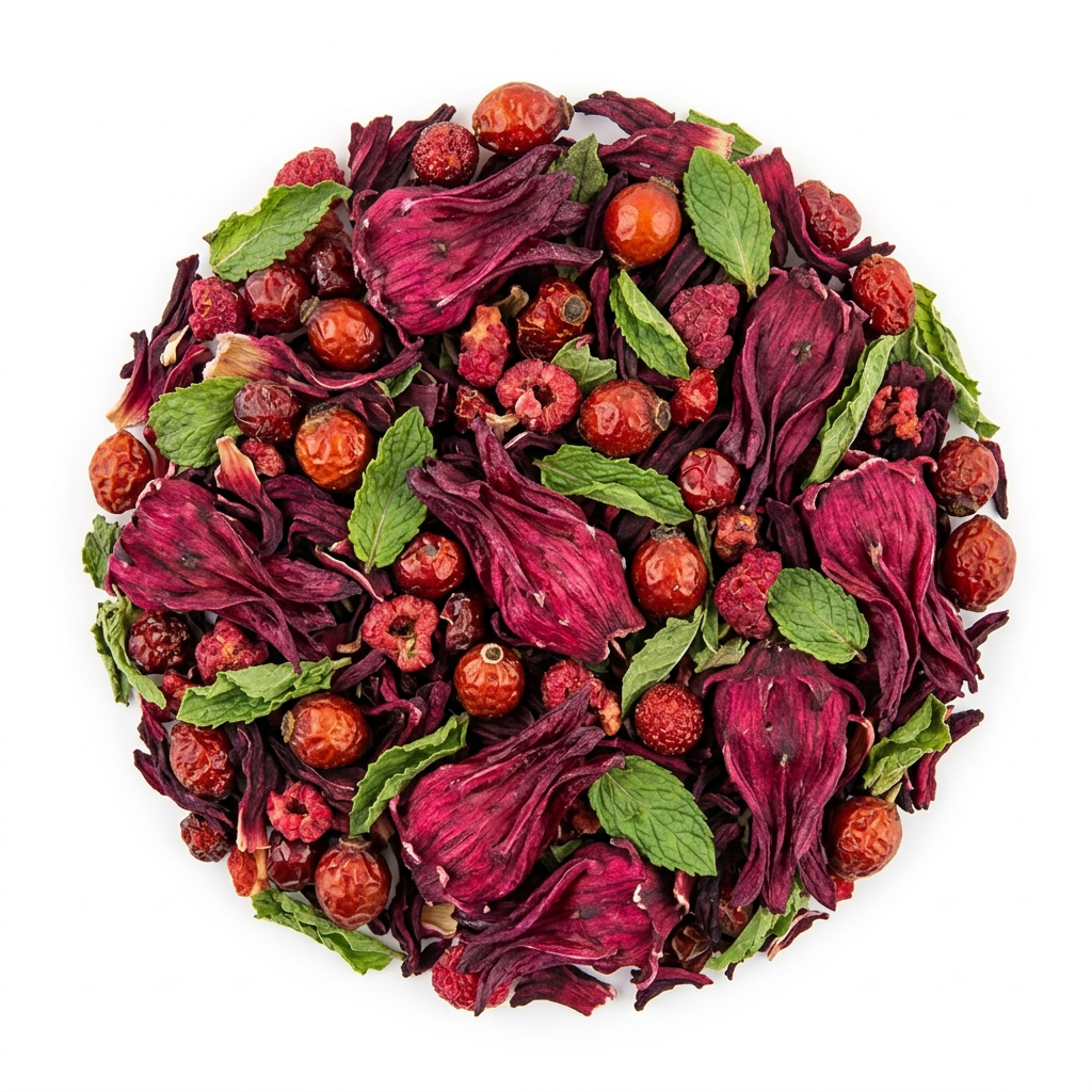 Hibiscus Mint Flat Lay