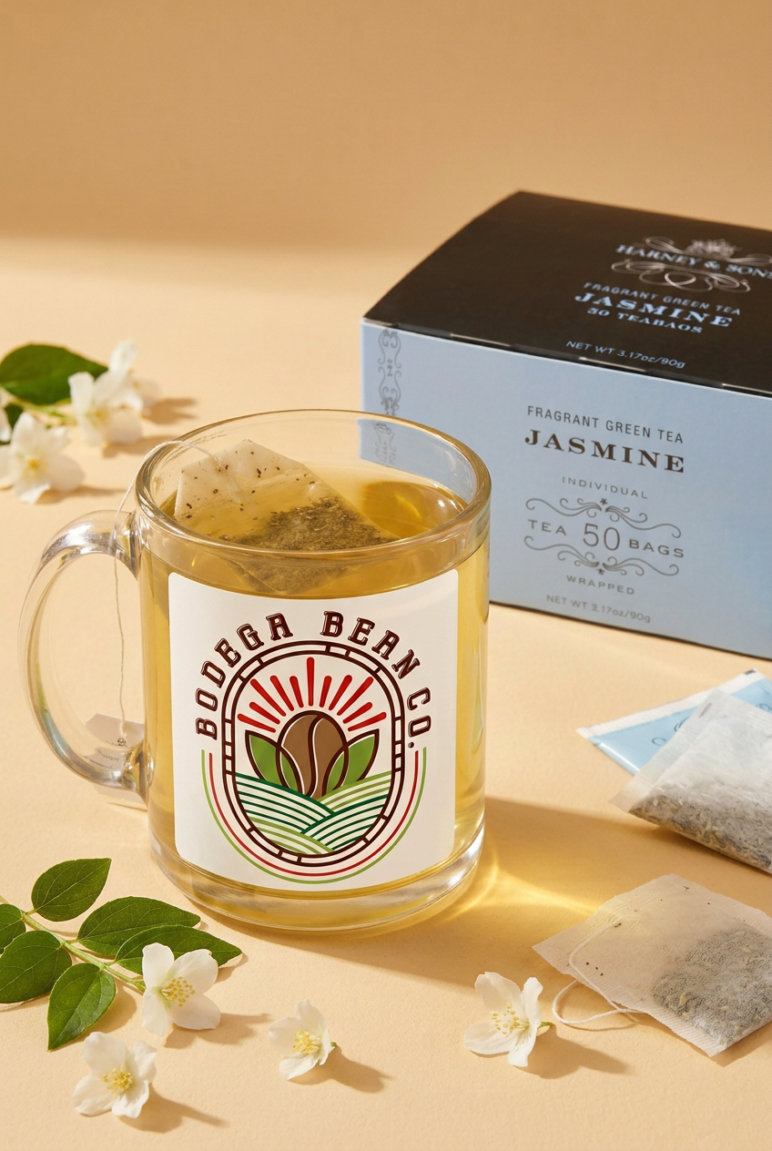 Jasmine Green Tea Bags – Lifestyle Scene