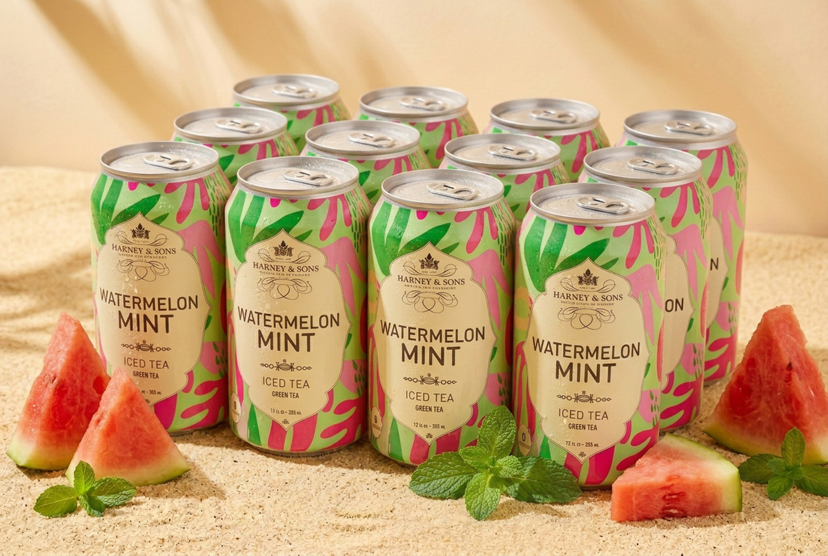 Watermelon Mint Green Iced Tea – Case of 12 Cans