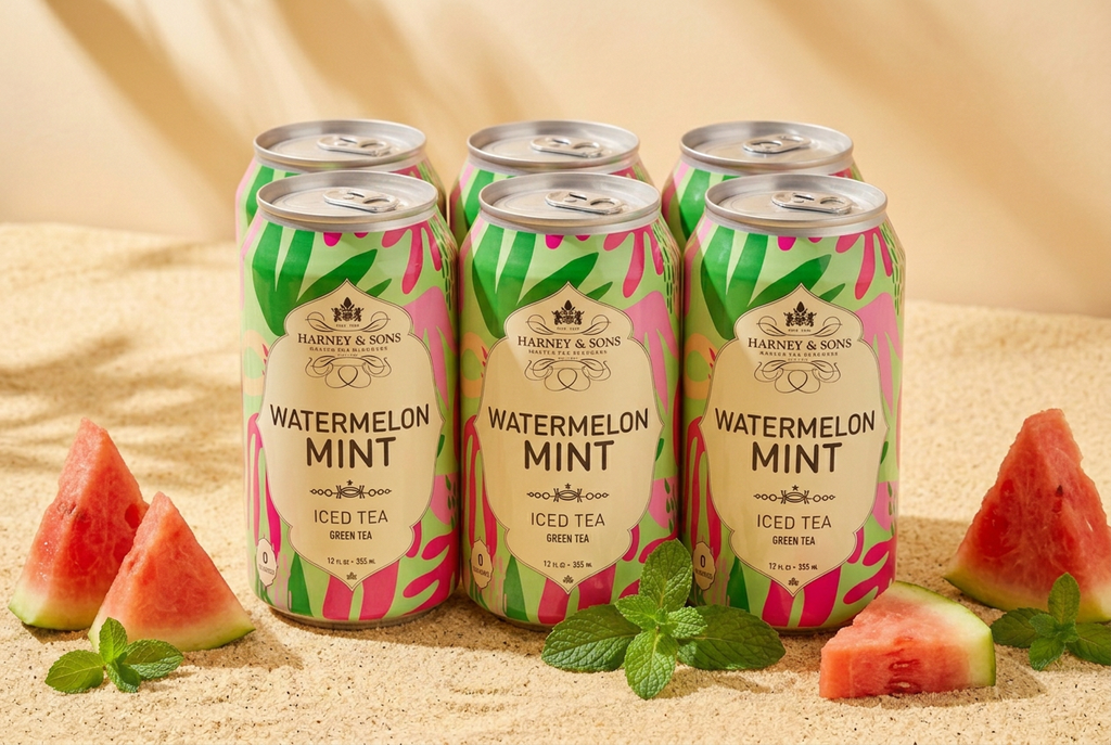 Watermelon Mint Green Iced Tea – Case of 6 Cans