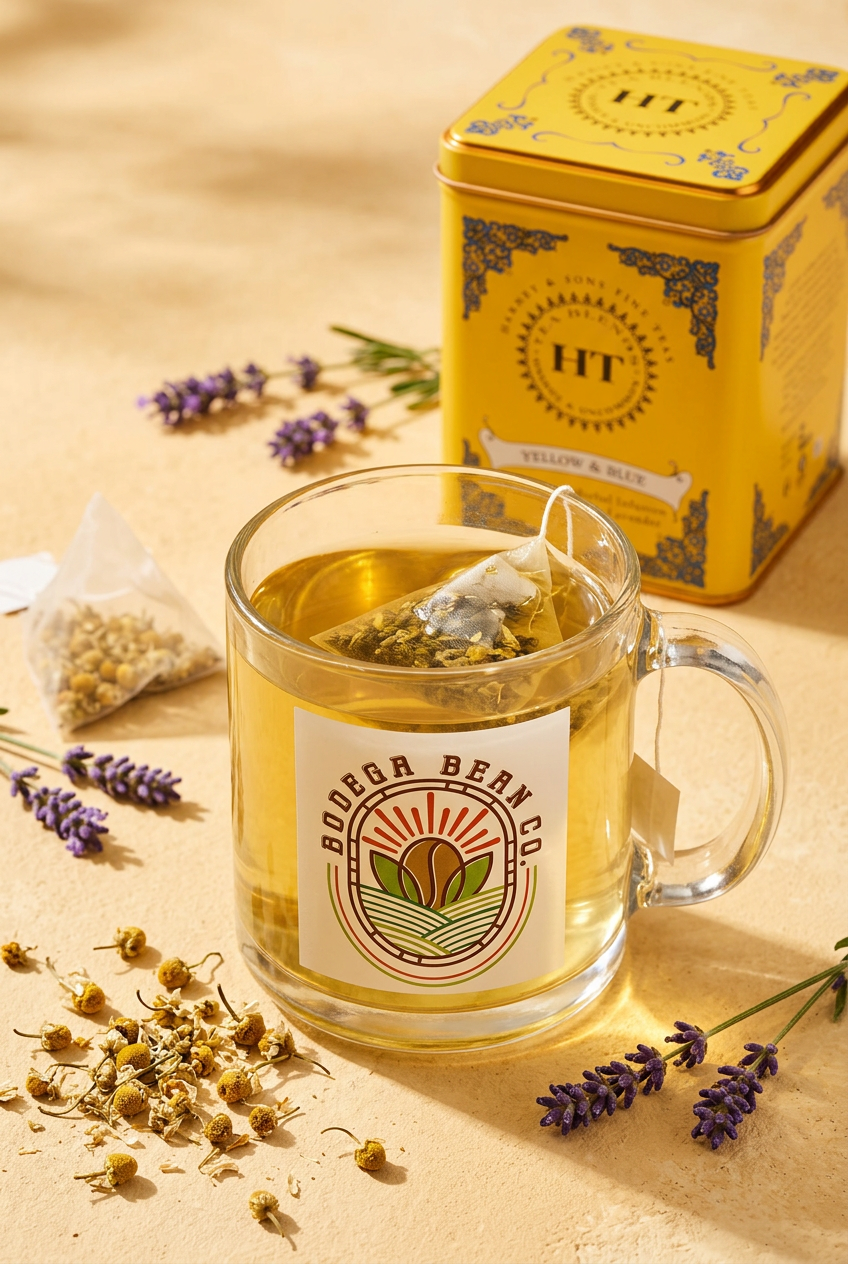 Yellow & Blue Herbal Infusion – Lifestyle Scene